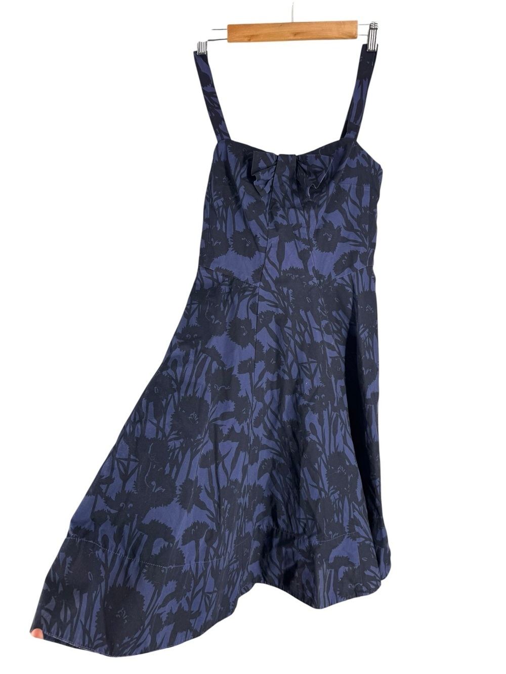 Marc Jacobs Navy and Black Floral A-Line Dress